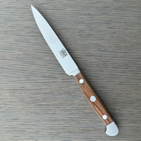 Güde Alpha Olive Utility Knife 5-in, model X764/13, with hand-wash olive wood handle