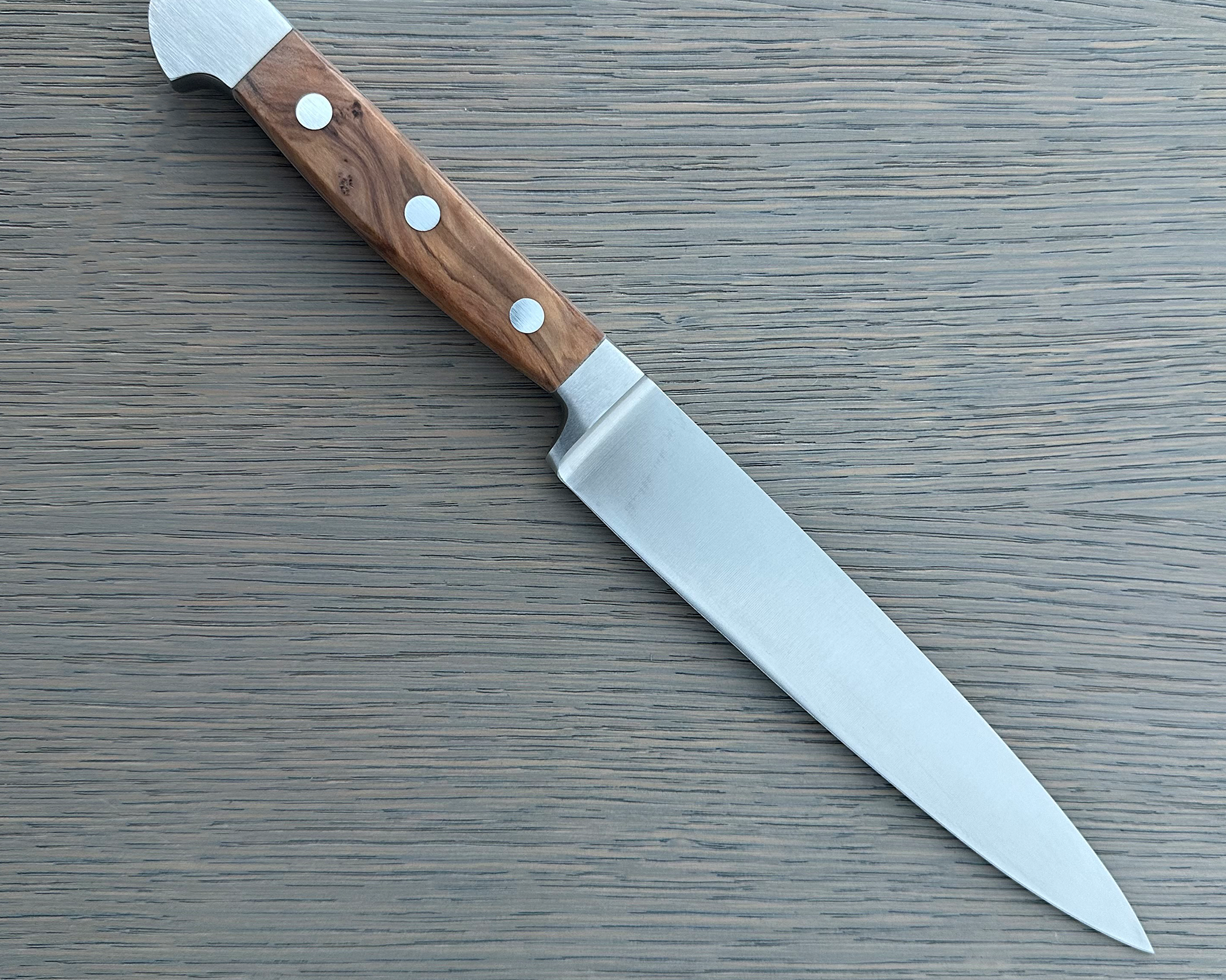 Gude Alpha Olive Series Forged Double Bolster Flexible Fillet Knife 7-in, Olivewood Handle – Gude Shop USA