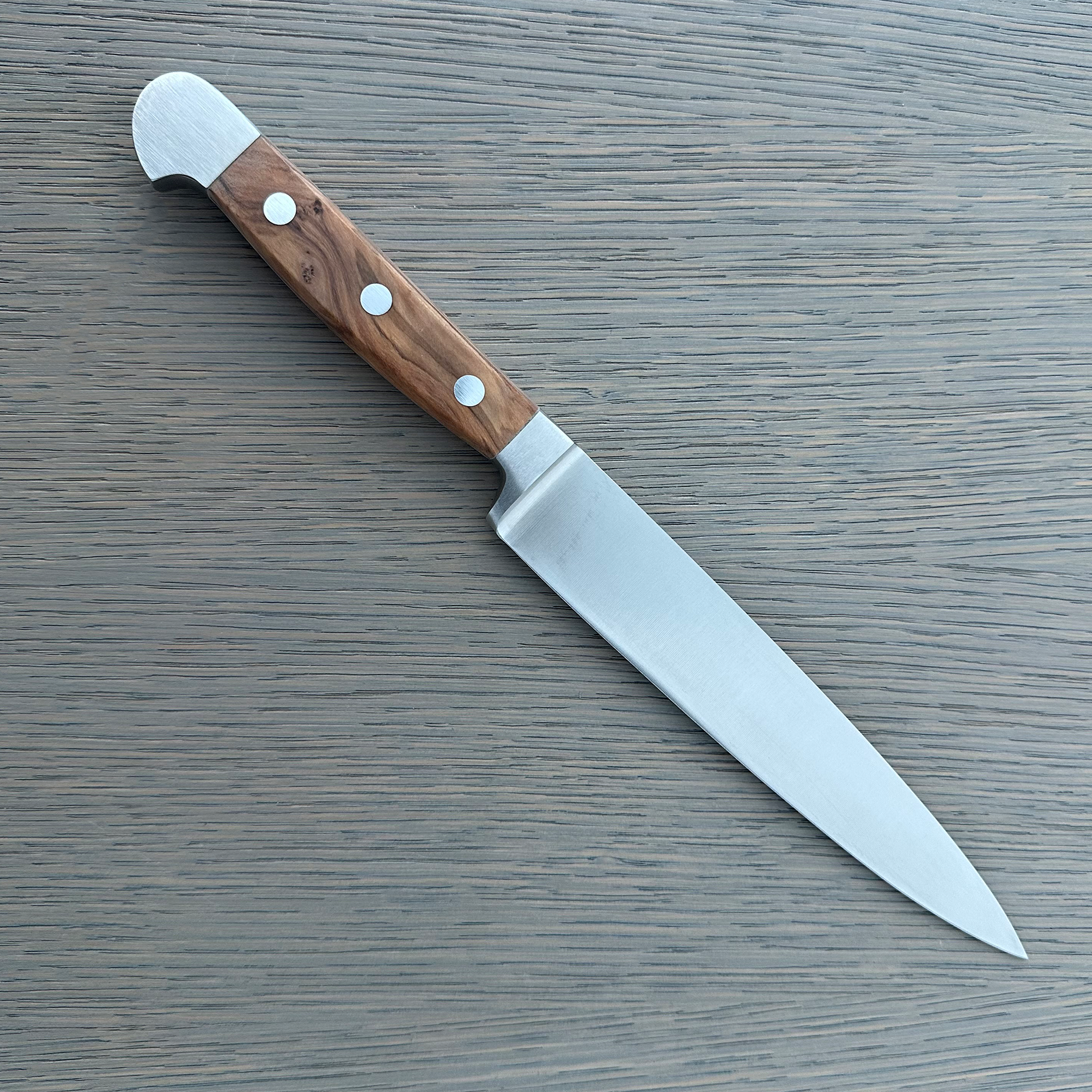 Gude Alpha Olive Series Forged Double Bolster Flexible Fillet Knife 7-in, Olivewood Handle – Gude Shop USA
