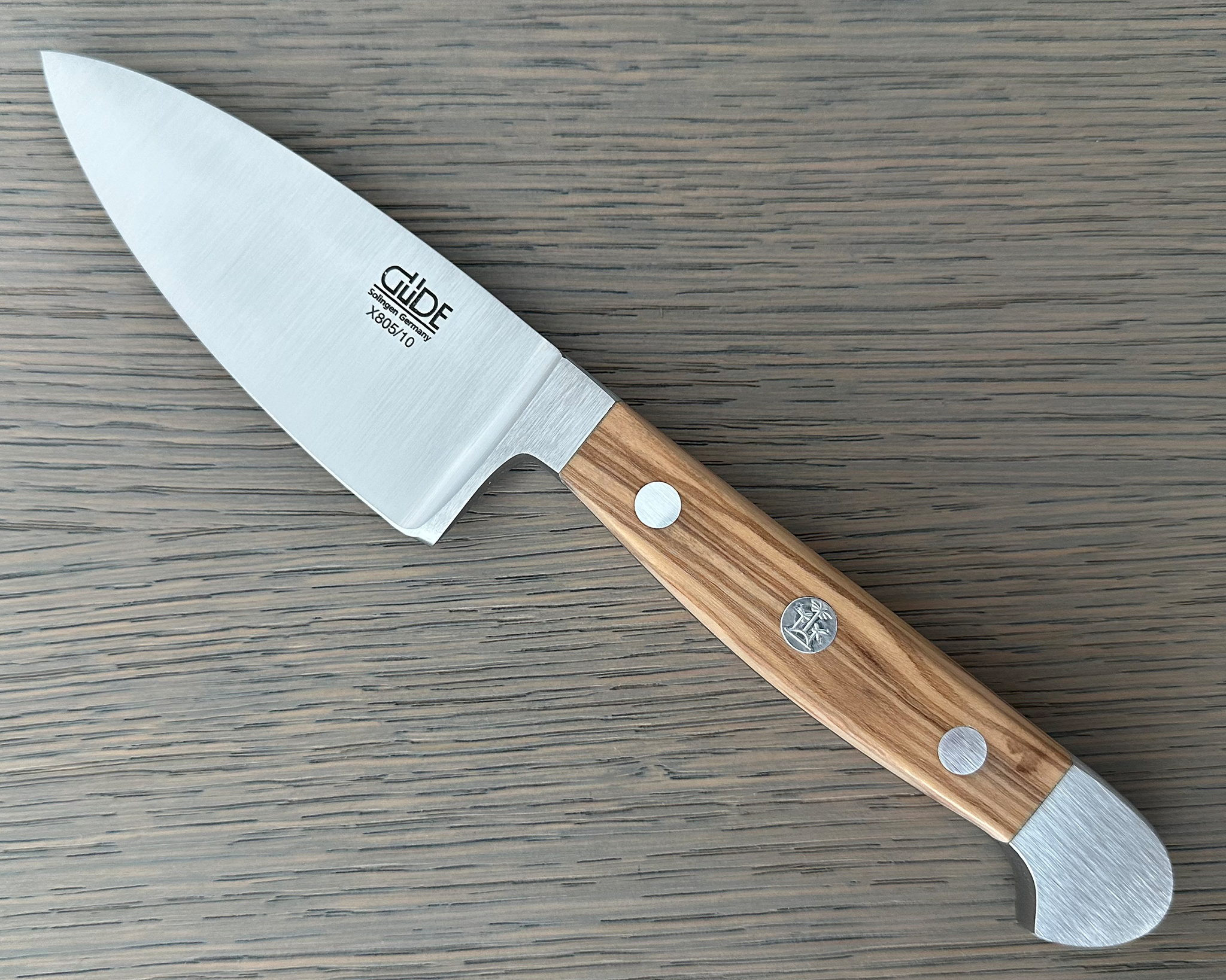 Gude Alpha Olive Series Forged Double Bolster Hard Cheese Knife 3-in, Olivewood Handle – Gude Shop USA