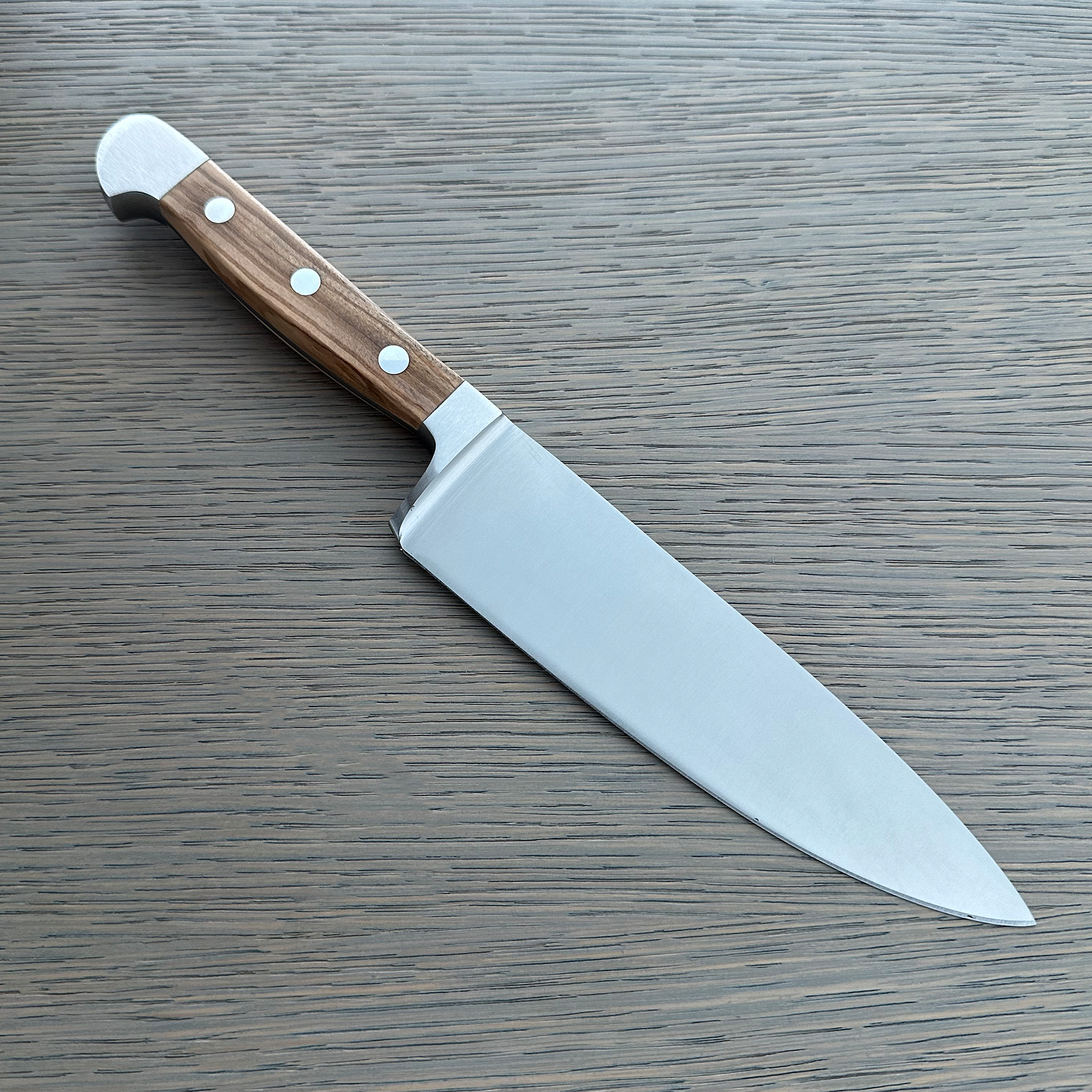 Gude Alpha Olive Series Forged Double Bolster Chef Knife 6-in, Olivewood Handle – Gude Shop USA