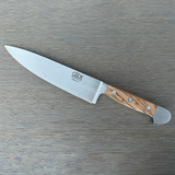 Gude Alpha Olive Series Forged Double Bolster Chef's Knife 8-in, Olivewood Handle – Gude Shop USA