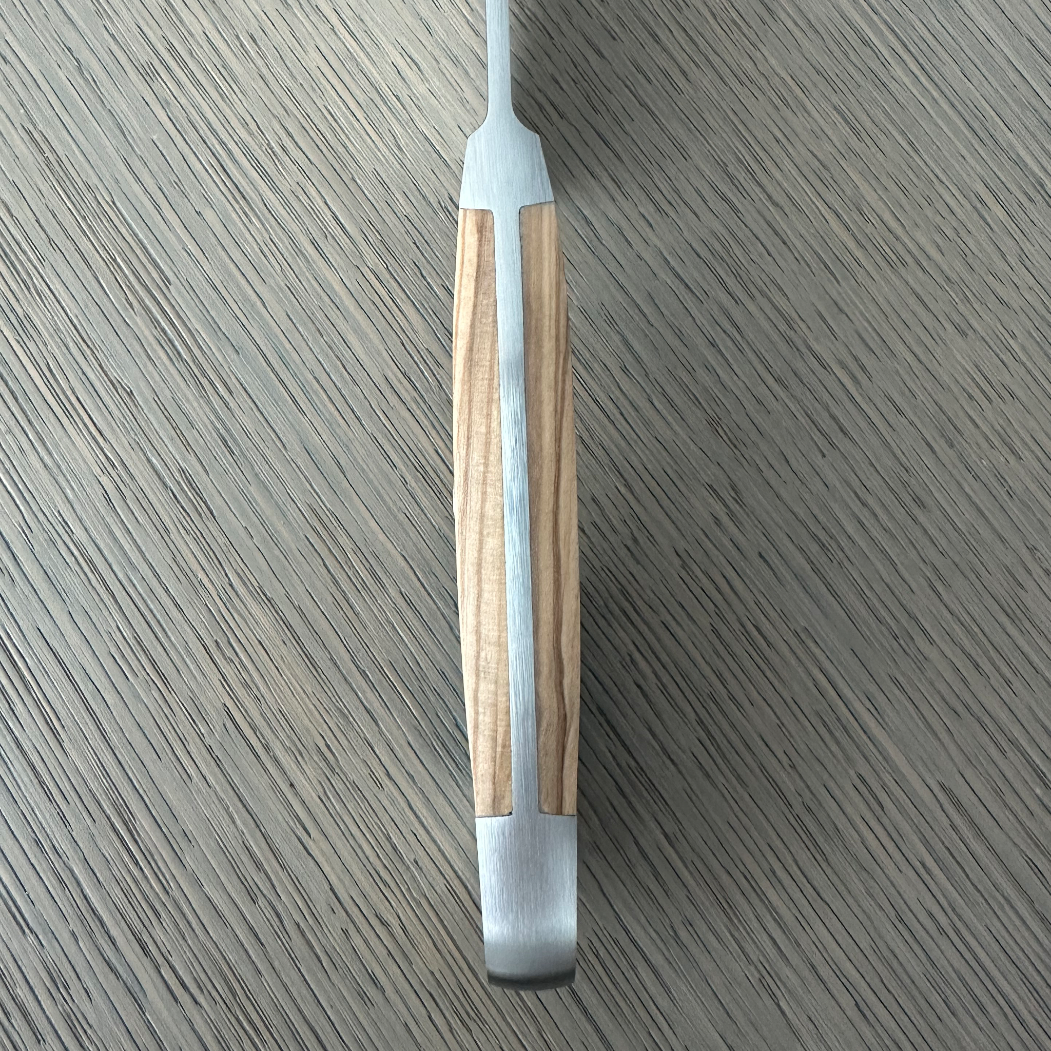 Gude Alpha Olive Series Forged Double Bolster Chef's Knife 8-in, Olivewood Handle – Gude Shop USA