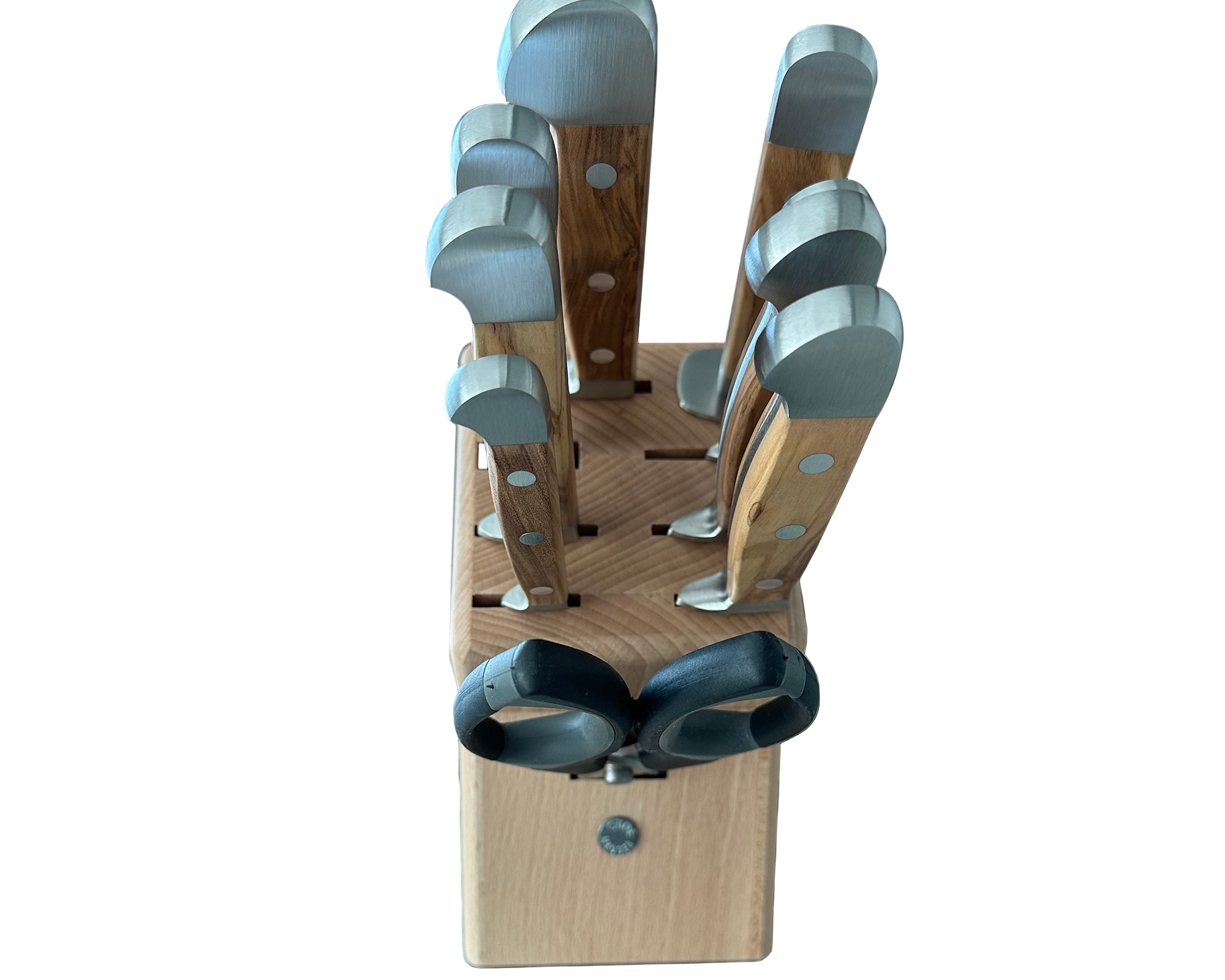 Gude Alpha Olive Series 10-Piece Knife Block Set, Olivewood Handle - Gude Shop USA